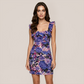 Date Night  Mini Bodycon Polyester Elegant Floral print Dress - MYTHSIS