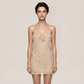 【Party & Event】 Mini Bodycon Milk Silk Sexy Halter Neck Backless Dress - MYTHSIS