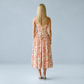 Vacation Maxi Slip Polyester Boho Straight Neck Floral Print Backless Dress - MYTHSIS