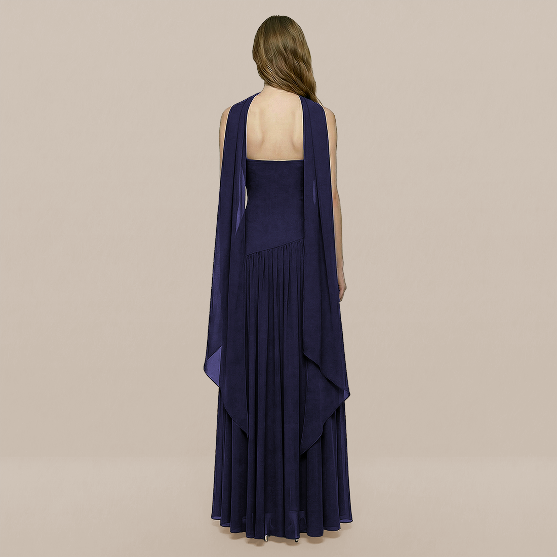 Formal Evening Maxi A-Line Polyester Elegant Dress - MYTHSIS