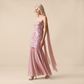 Wedding Guest Mini Sheath Polyester Glam Strapless Sequin 3D Flower Dress - MYTHSIS