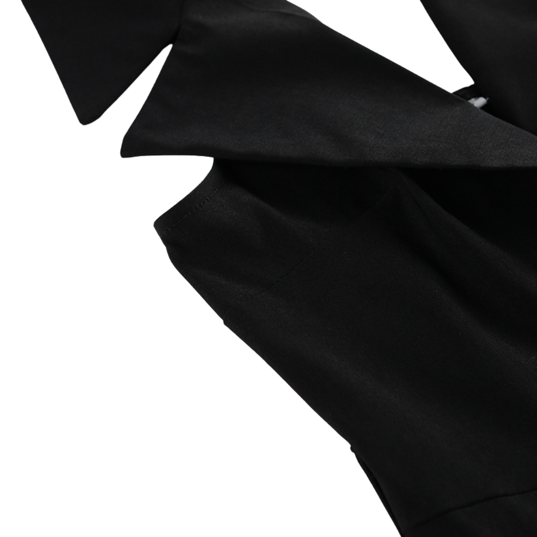 Work & Office Maxi Bodycon Viscose Chic Notched Lapel Slit Dress - MYTHSIS