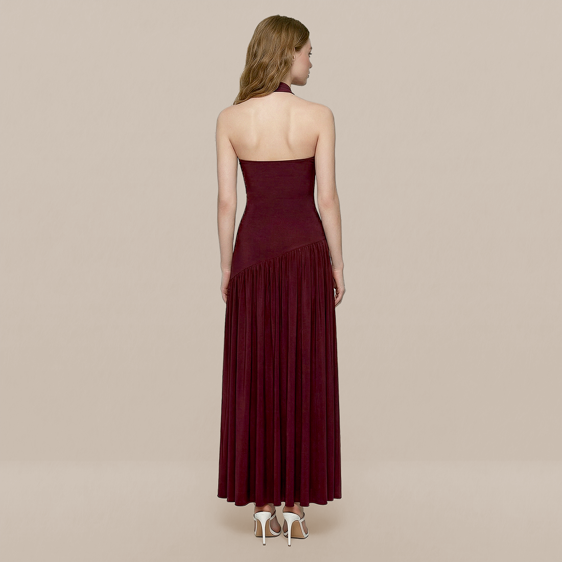 Formal Evening Maxi A-Line Polyester Elegant Dress - MYTHSIS
