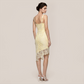 【Party & Event】 Midi Bodycon Polyester Sexy Strapless Lace Dress - MYTHSIS