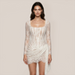 Date Night Mini Lace Bodycon Romantic high waist Dress - MYTHSIS