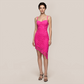 【Party & Event】 Midi Bodycon Polyester Sexy Strapless Lace Dress - MYTHSIS