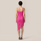 【Party & Event】 Midi Bodycon Polyester Sexy Strapless Lace Dress - MYTHSIS