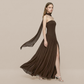 Formal Evening Maxi A-Line Polyester Elegant Dress - MYTHSIS