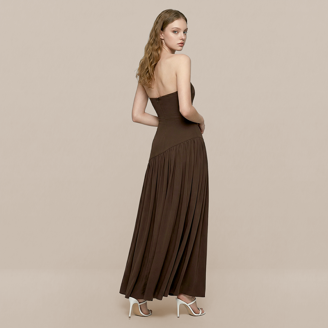 Formal Evening Maxi A-Line Polyester Elegant Dress - MYTHSIS