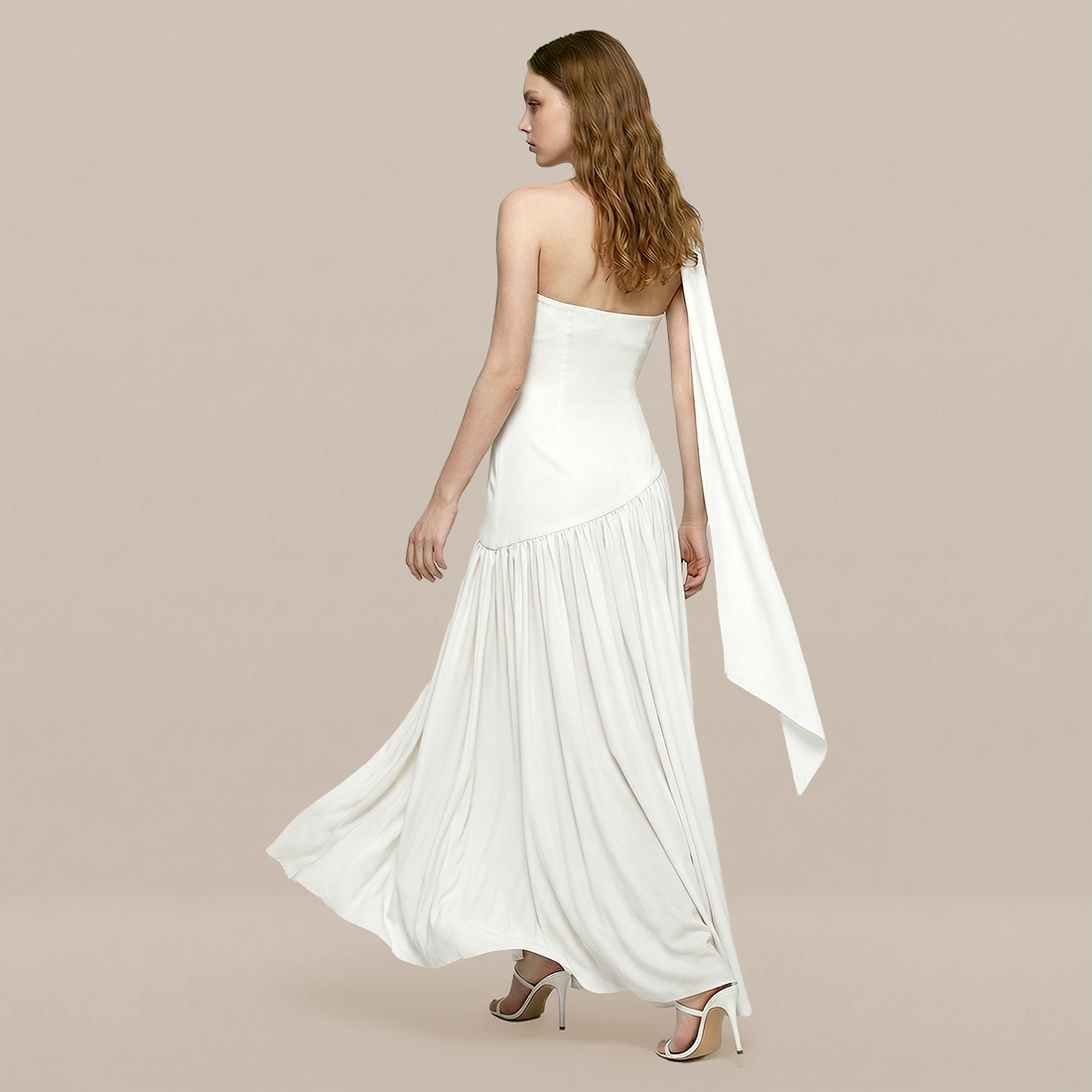 Formal Evening Maxi A-Line Polyester Elegant Dress - MYTHSIS