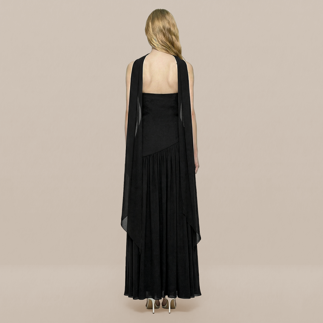 Formal Evening Maxi A-Line Polyester Elegant Dress - MYTHSIS