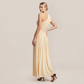 Casual Polyester Solid Color One-Shoulder Maxi Asymmetric Dress - MYTHSIS