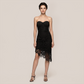 【Party & Event】 Midi Bodycon Polyester Sexy Strapless Lace Dress - MYTHSIS