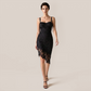 【Party & Event】 Midi Bodycon Polyester Sexy Strapless Lace Dress - MYTHSIS