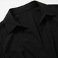 Work & Office Maxi Shirt Dress Polyester Chic Shirt Collar Solid Belted Long Sleeve Dress - MYTHSIS