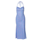 Date Night Midi Slip Dress Chiffon Feminine Dress - MYTHSIS