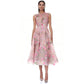 Wholesale Women's 3D Floral Embroidered Mesh Party Evening Dress - XS Women's Clothing
