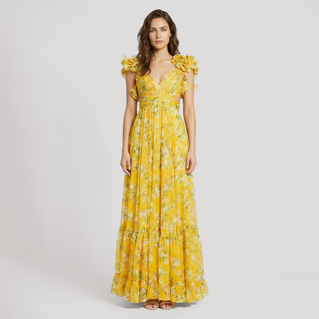 Vacation Maxi A-Line Organza Bohemian Dress - MYTHSIS