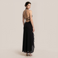 【Vacation】 Maxi Irregular Milk Silk Boho V-Neck Ruffle Backless Dress - MYTHSIS