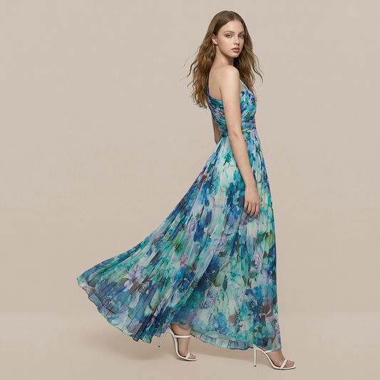Vacation Maxi A-Line Chiffon Boho Dress - MYTHSIS