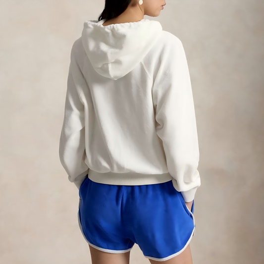 Wholesale Womens Sweaters – Bear Graphic Hooded Knit Sweatshirt