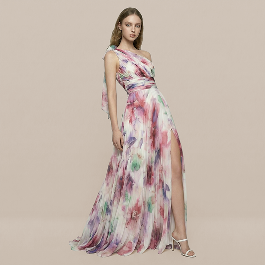 Vacation Maxi A-Line Chiffon Boho Dress - MYTHSIS