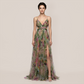 Vacation Maxi A-Line Chiffon Boho Spaghetti Strap Floral Print Dress - MYTHSIS