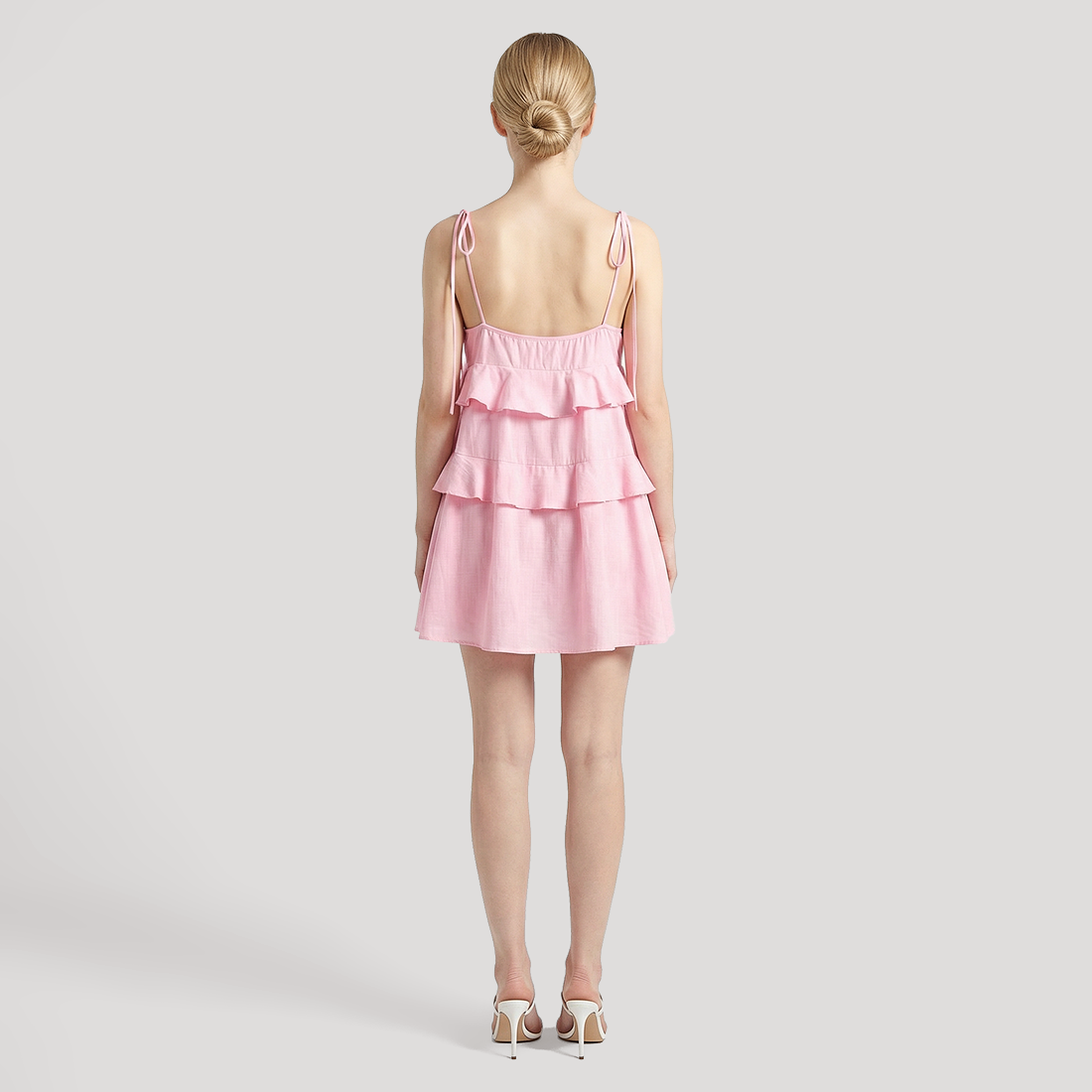 Date Night Mini Tiered Cotton Simple Off-shoulder Dress - Wholesale Dresses Low MOQ - MYTHSIS