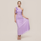 Vacation Maxi Bodycon Mesh 3D Flower One-Shoulder Elegant Dress - MYTHSIS