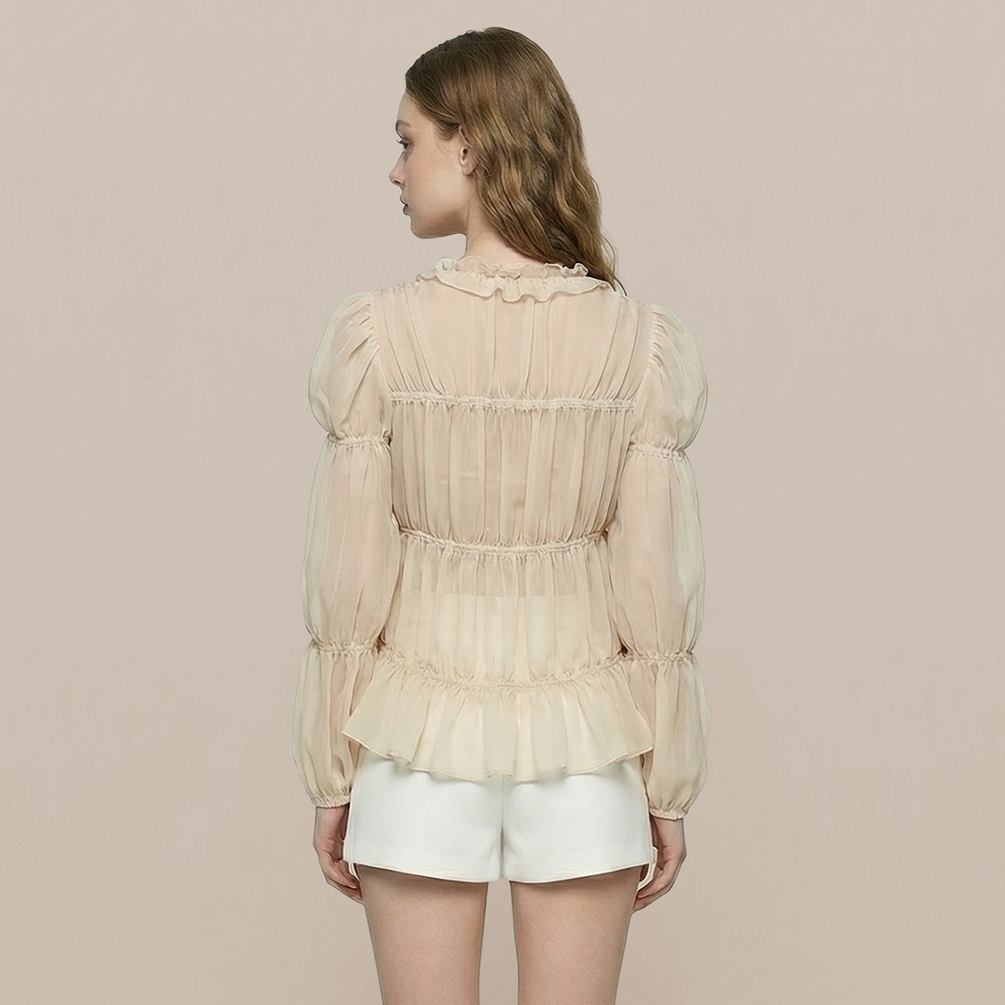 Work & Office Long Sleeve Polyester Elegant Top - MYTHSIS