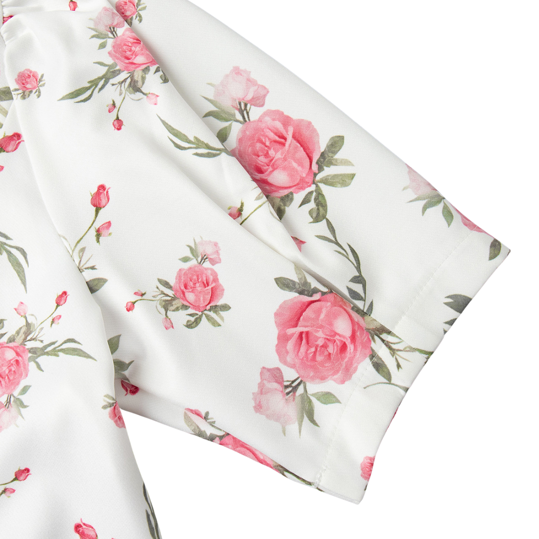 Date Night Mini A-Line Polyester Romantic Floral Dress - MYTHSIS