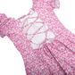 Vacation Midi A-Line Chiffon Romantic Floral Slit Dress - MYTHSIS