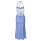 Date Night Midi Slip Dress Chiffon Feminine Dress - MYTHSIS