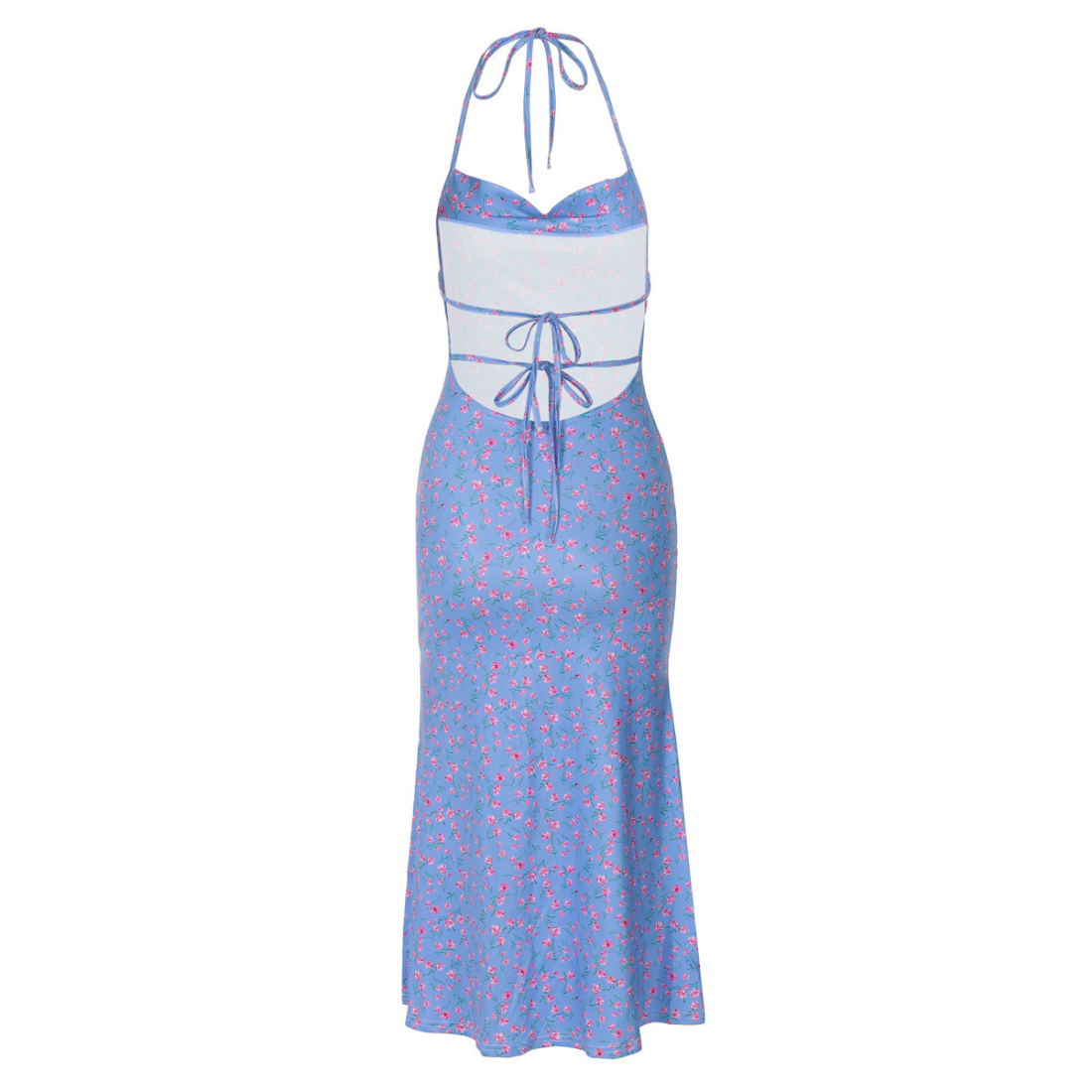 Date Night Midi Slip Dress Chiffon Feminine Dress - MYTHSIS