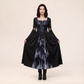 Wholesale Women's Witch Hooded Halloween Costume Long Dress