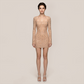 Date Night Mini Bodycon Knit Sexy Square Neck Rhinestone Long Sleeve Dress - MYTHSIS
