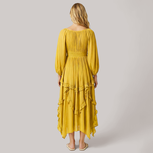 Casual Everyday Maxi A-Line Polyester Minimalist Princess Dress - MYTHSIS