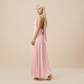 Casual Everyday Maxi A-Line Polyester Chic Halter Neck Solid Sleeveless Dress - Wholesale Dresses Low MOQ - MYTHSIS