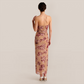 【Vacation】 Maxi Bodycon Sexy Strapless Floral Print 3D Flower Dress - MYTHSIS
