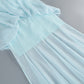 Wholesale Women's Sheer Gauze Ribbon Maxi Dress
