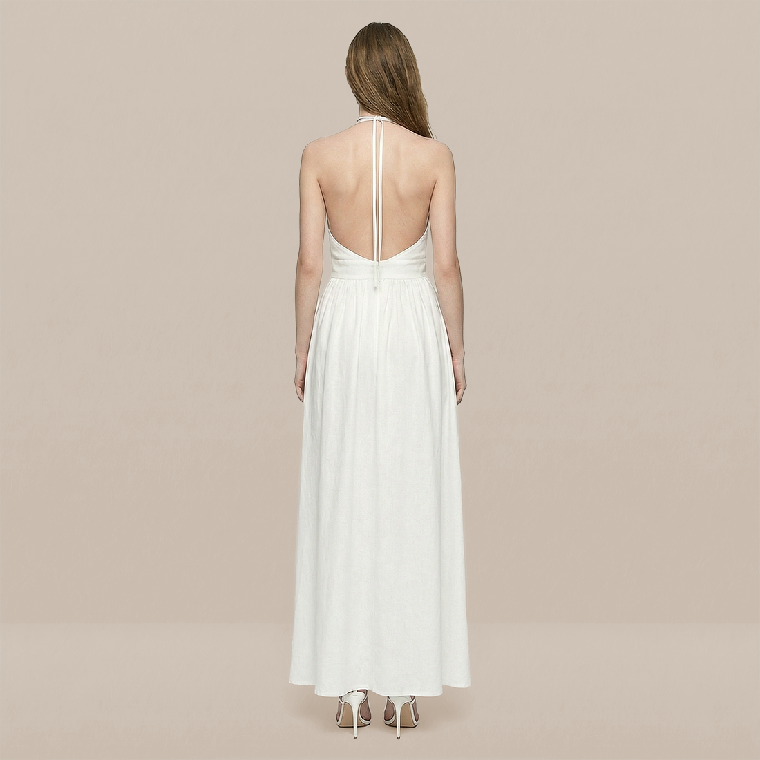 Casual Everyday Maxi A-Line Cotton Simple High waist Dress - MYTHSIS