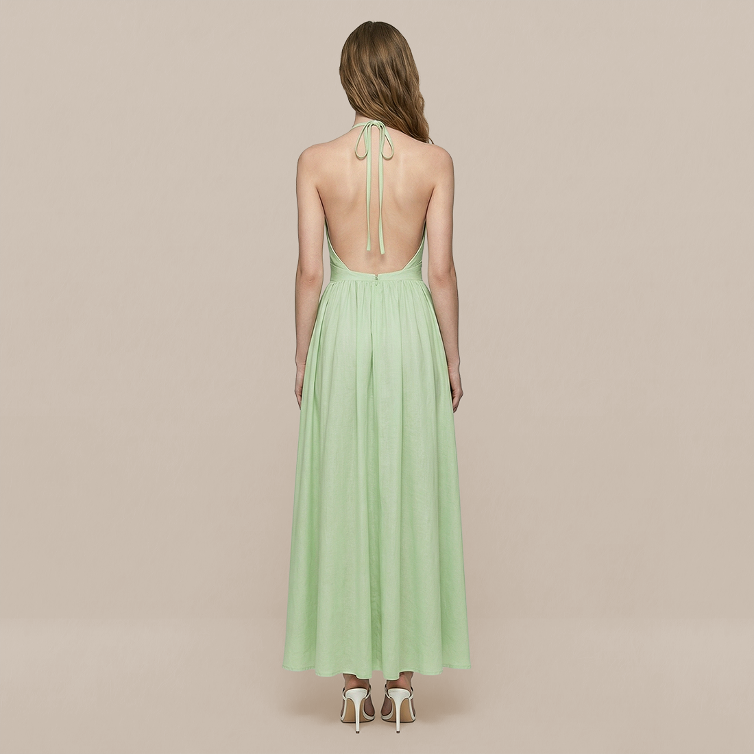 Casual Everyday Maxi A-Line Cotton Simple High waist Dress - MYTHSIS
