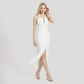 Work & Office Maxi Shift Polyester Minimalist Dress - MYTHSIS