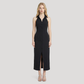 Work & Office Maxi Shift Polyester Minimalist Dress - MYTHSIS