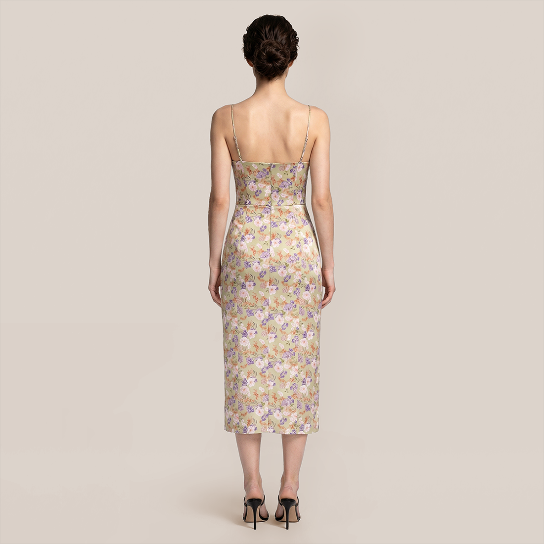 【Vacation】 Midi Sheath Polyester Boho Strapless Floral Backless Dress - MYTHSIS