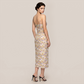 【Vacation】 Midi Sheath Polyester Boho Strapless Floral Backless Dress - MYTHSIS