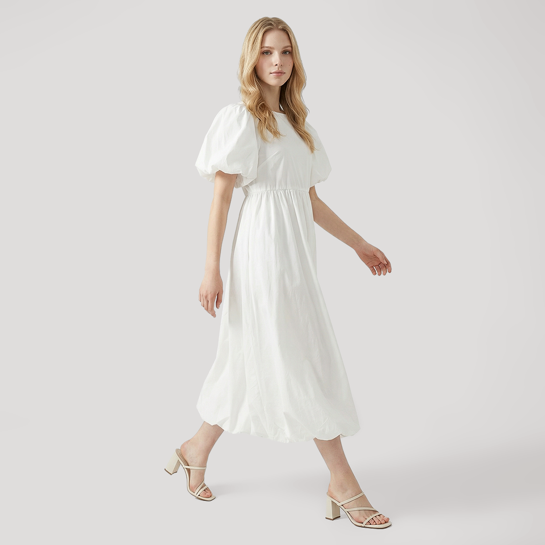 Casual Maxi A-Line Cotton Simple Dress - MYTHSIS