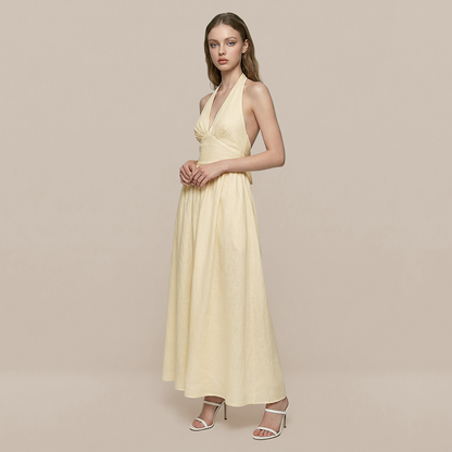 Casual Everyday Maxi A-Line Cotton Simple High waist Dress - MYTHSIS