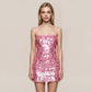 Party & Event Mini Bodycon Sequin Satin Off-Shoulder Dress - MYTHSIS