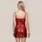 Party & Event Mini Bodycon Sequin Satin Off-Shoulder Dress - MYTHSIS